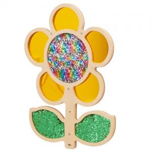 Glitter wall flower - yellow