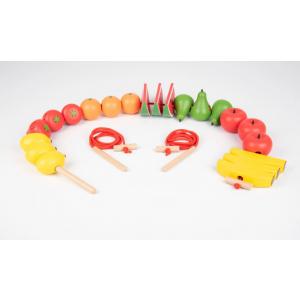 Large wooden fruits