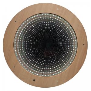 Wooden Infinity Mirror Tile with remote