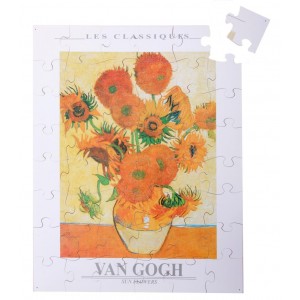 Wooden puzzle - Sunflowers (48 pcs)