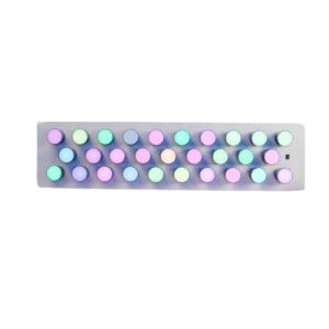 Rotating colour spectrum light panel