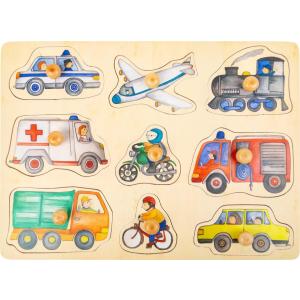 Knob puzzle - vehicles