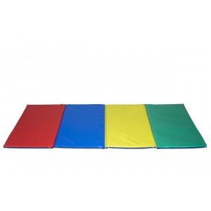 Four folding multicoloured mat