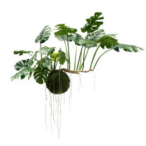 Silk-ka Artificial Hanging Monstera Plant Green – 80 cm