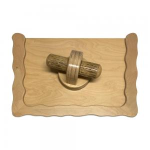 Activity panel rainmaker with wooden frame