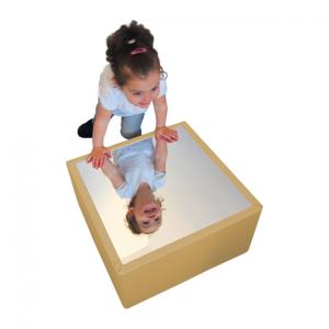 Mirror in sensory block - PVC white 013
